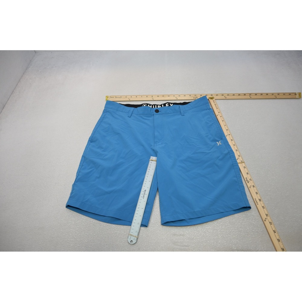 Hurley Hybrid Shorts Mens 38 Blue Golf Boardshorts Stretch Quick Dry Excellent